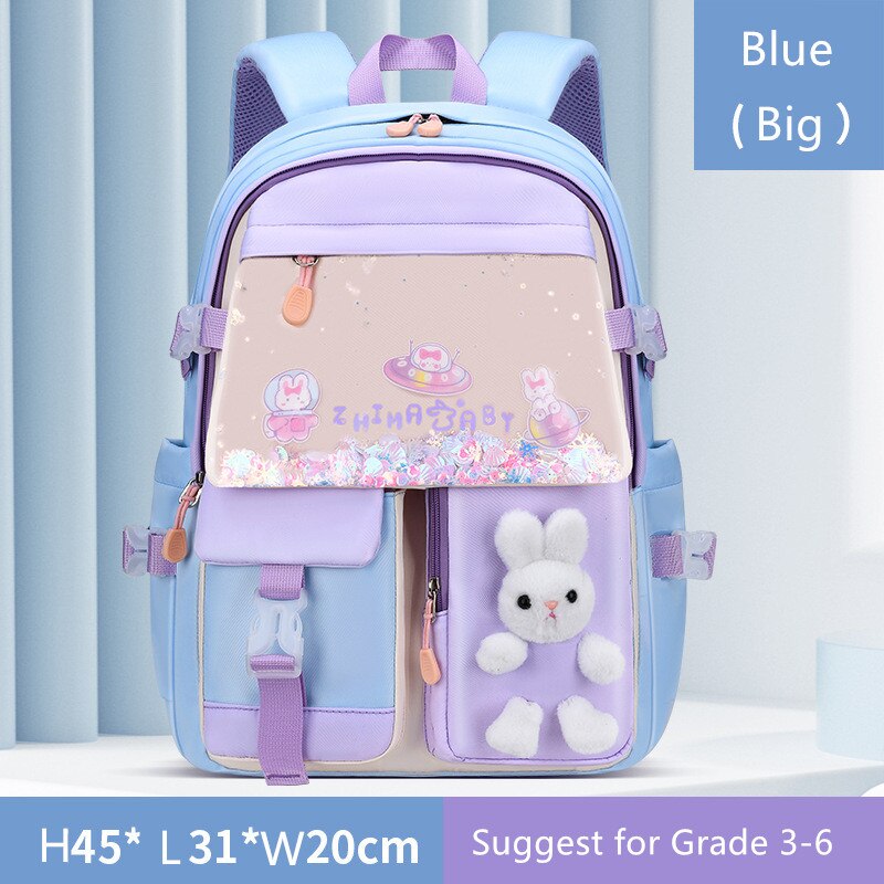 Fengdong small girls primary school bag cute backpacks for children satchel kawaii book bag kids school backpack wholesale bags