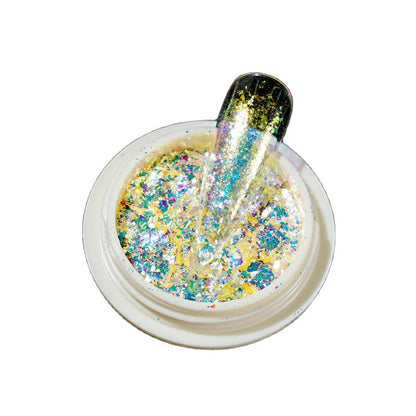 1pc 19Colors Nail Glitter Mirror Powder Chrome Dust Pigment 0.5g Paint Dip Metallic Shiny With Magic Effect Dust