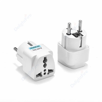 1pcs Universal AU UK US EU Plug Adapter US to EU Plug Converter Australian KR Euro Travel Adapter Power Electric Socket Outlet