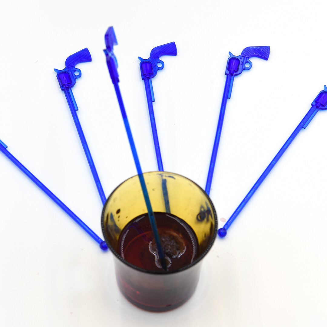 6PCS 18.5CM Stirring Plastic Stirrers Kitchen Bar Tool Juice Party Cocktail Drink Mixer Swizzle Stick Wine Agitators