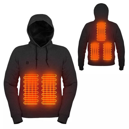 2022 Outdoor Electric USB Heating Sweaters Hoodies Men Winter Warm Heated Clothes Charging Heat Jacket Sportswear