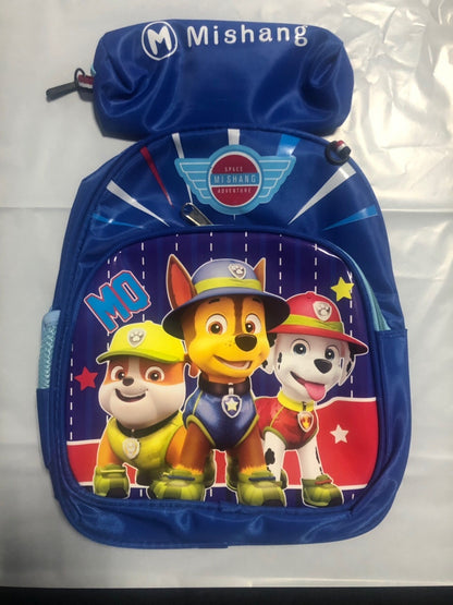 2021 New Paw Patrols Toy Cartoon School Backpack Cartoon Lighten Kindergarten Bag Chase Skye Marshall Figure Print for Kids 2-8Y