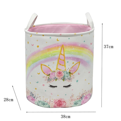 Clothing Laundry Baskets For Home Bathroom Cat Print Save Space Household Supplies Toy Storage Box Laundry Bucket