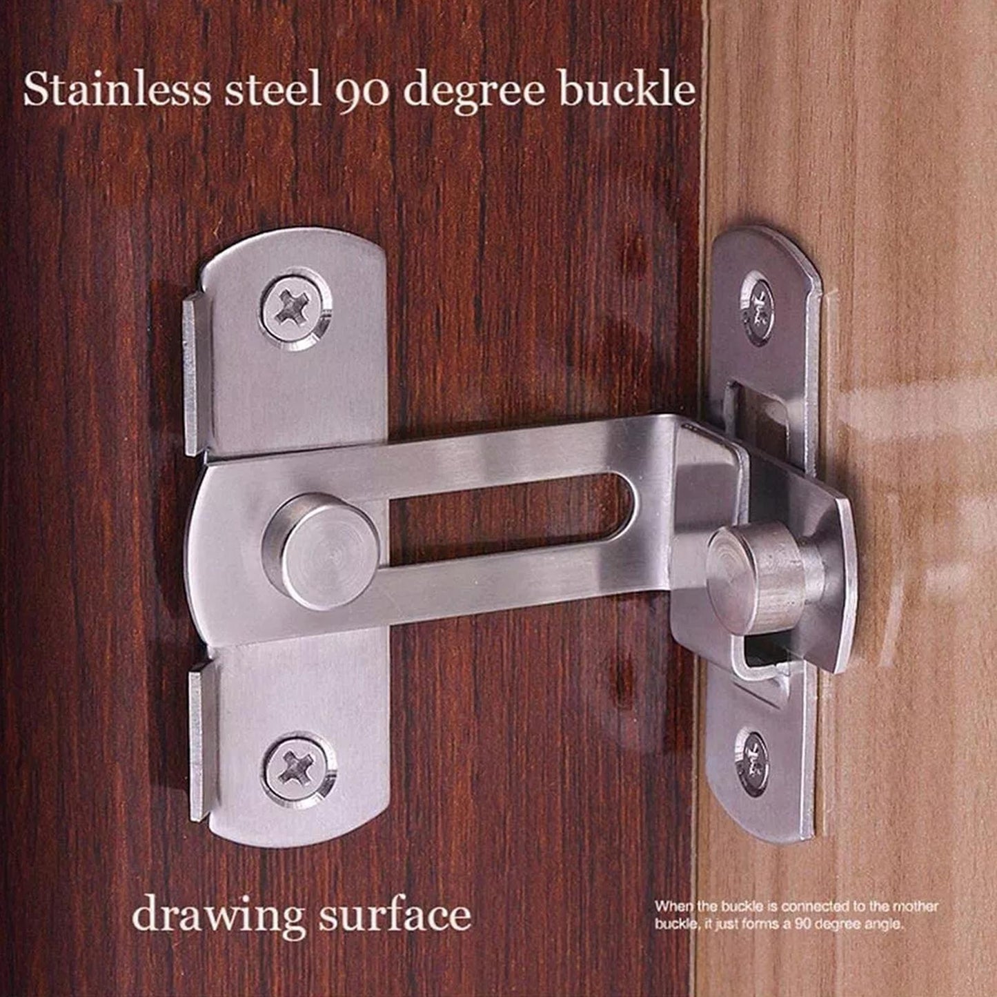 90 Degree Steel Door Right Angle Sliding Bending Screws Screw With Lock Door Locker Accessories Hardw P4b2