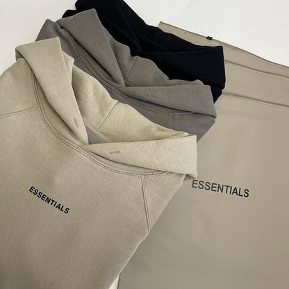 Fashion ESSENTIALS Hoodies High Quality Sweatshirt Chest letter logo Hip hop Loose Unisex Oversize 100% Cotton Hoodie
