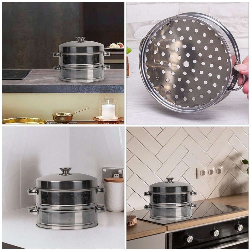 Cooking Steamer Bamboo Utensils Basket Home Multi-function Lid Asian Cookware Steamed Stuffed Bun