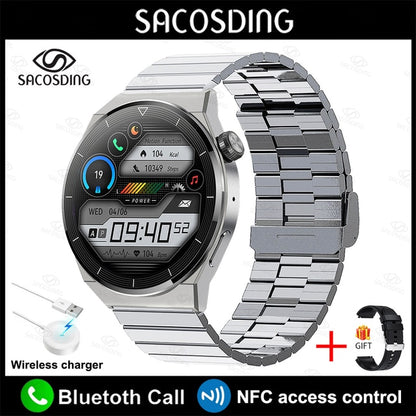 2023 NFC Smart Watch Men GT3 Pro AMOLED 390*390 HD Screen Heart Rate Bluetooth Call IP68 Waterproof SmartWatch For Huawei Xiaomi