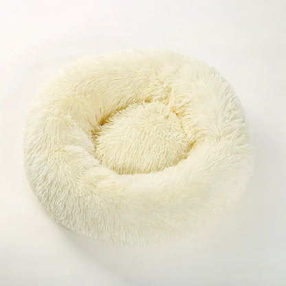 Pet Cat Bed Cushion Comfortable Donut Round Plush Kennel Pet Dog Nest Bed Winter Ultra Soft Washable Pet Bed for Dogs Cats