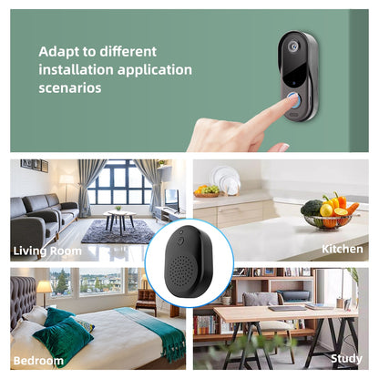 Smart Home Security doorbell camera WiFi Video Intercom Door bell Camera Outdoor Wireless WiFi Doorbell 2-Way Audio Night Vision