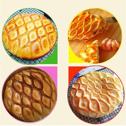 Large Size Pie Pizza Cookie Cutter Pastry Plastic Baking Tools Bakeware Embossing Dough Roller Lattice Cutter Craft kitchentool