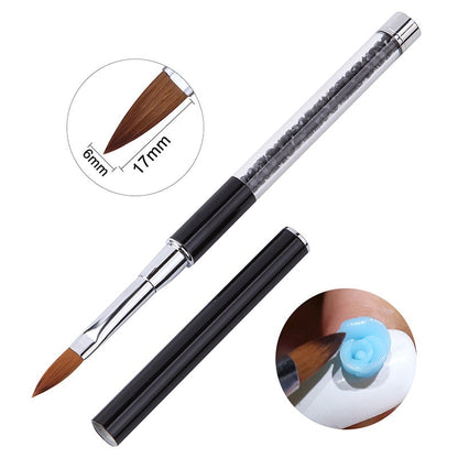 1PC Gradient Nail Brush Ombre Art Brushes For Manicure Uv Gel Polish Draw Paint Pen New Beauty Nail Tools Set