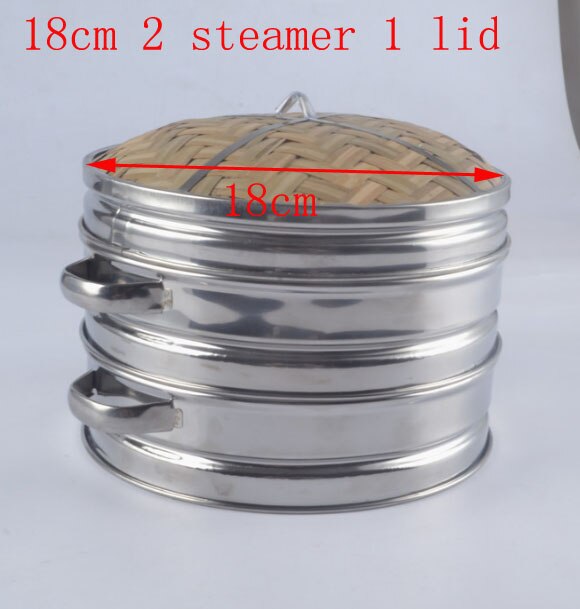 Stainless Steel Cookware Bamboo Steamer Bamboo Steamer Rice Snack Basket Set Dumpling Steamer Kitchen Cooking Tools