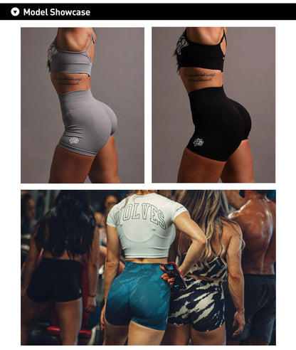 Darc Women Sport Shorts Wolves Women Sports Tight Gym Seamless High Waist Buttock Lifting Sexy Yoga Pants Bicycle Push-Up Shorts