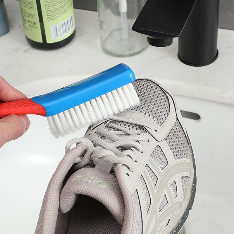 1Pc Shoes Clean Brush Plastic Multipurpose Shoes Cleaner For Sneaker Shoe Soft Brush Laundry Clothes Brush Cleaning Supplies