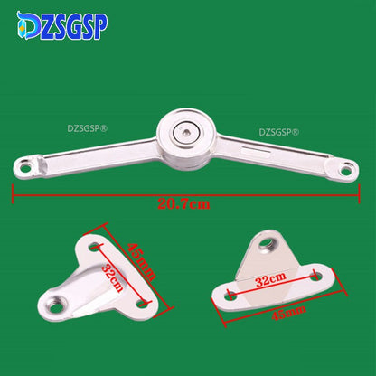 DZSGSP 1Pcs Rod Adjustable Hinge Furniture Wardrobe Lift Up Flap Stay Hardw Hydraulic Ranly Stop Hinges Kitchen Cabinet Support