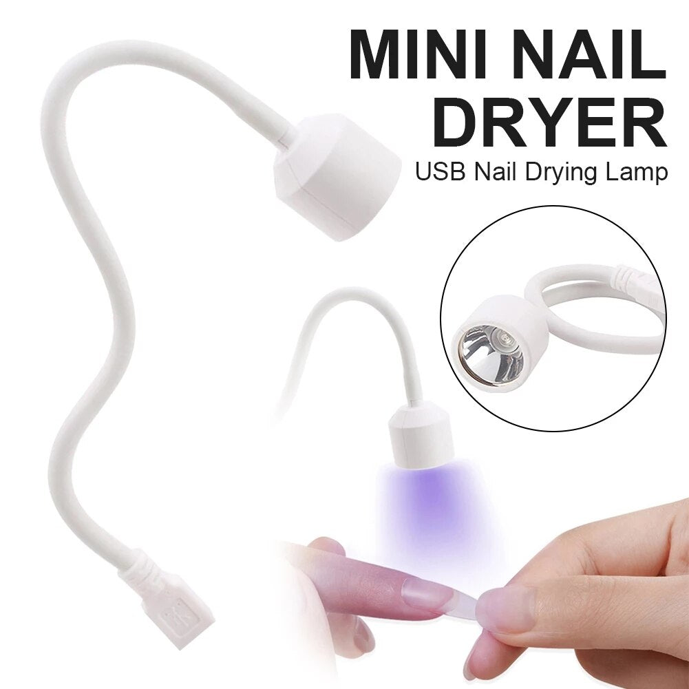 Mini UV Led Light Nail Gel Polish Drying Lamp Single Finger Professional Dryer For Manicure Nail Stuff Art Salon Equipment Tools