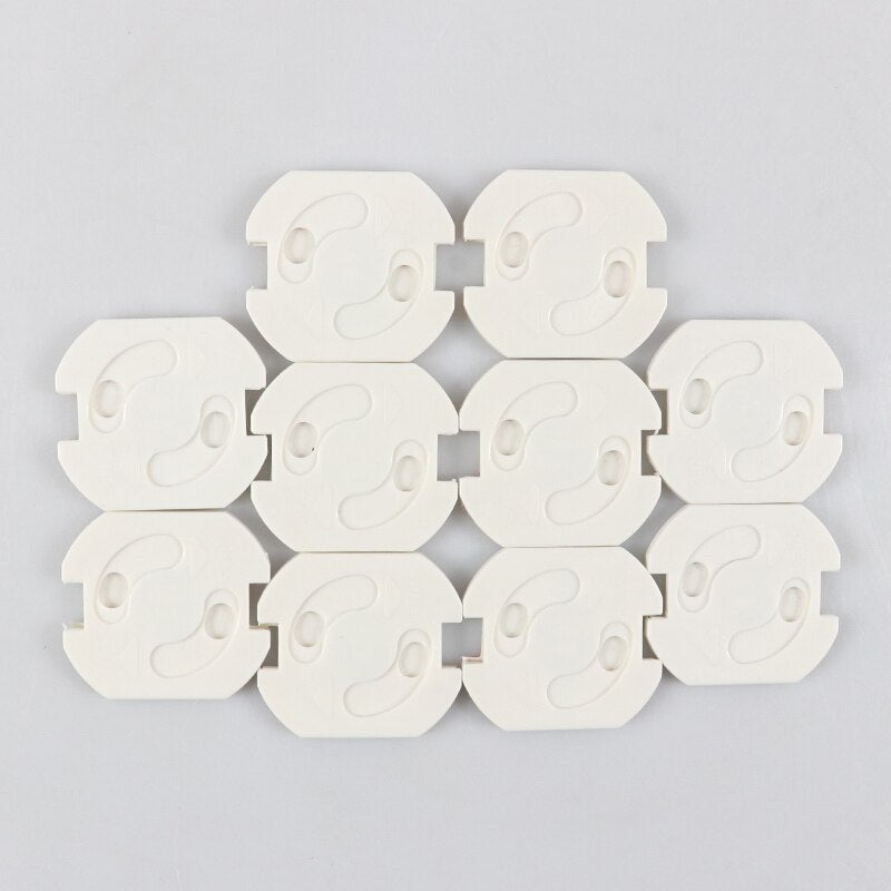 10pcs EU Power Socket Electrical Outlet Baby Kids Child Safety Guard Protection Anti Electric Shock Plugs Protector Rotate Cover