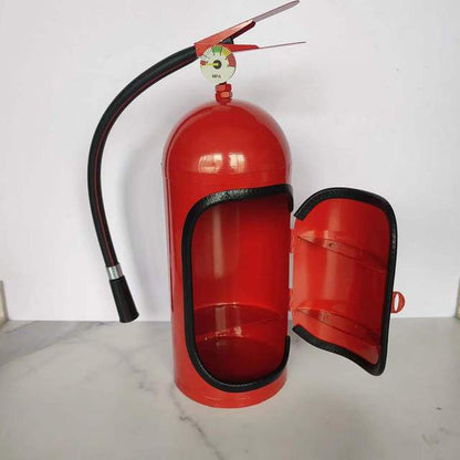 Fire Extinguisher Shape Wine Box Ornaments Mini Bar Wine Cabinet Crafts Decoration Champagne Liquor Storage Box Fireman&#39;s Gifts