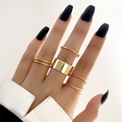 Hip Hop Cross Ring On Finger Chains Adjustable Jewelry Rings for Men Women Gothic anillos Aesthetic Rings 2023 Trend Accessories