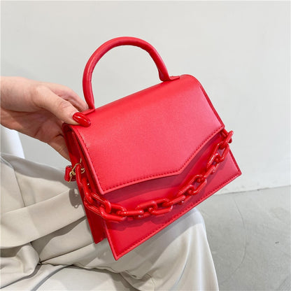 Women Bag New Chain Small Female Bag New Fashion Crossbody Shoulder Messenger Bag Handbag Purse Pure Candy Color Hand Bag