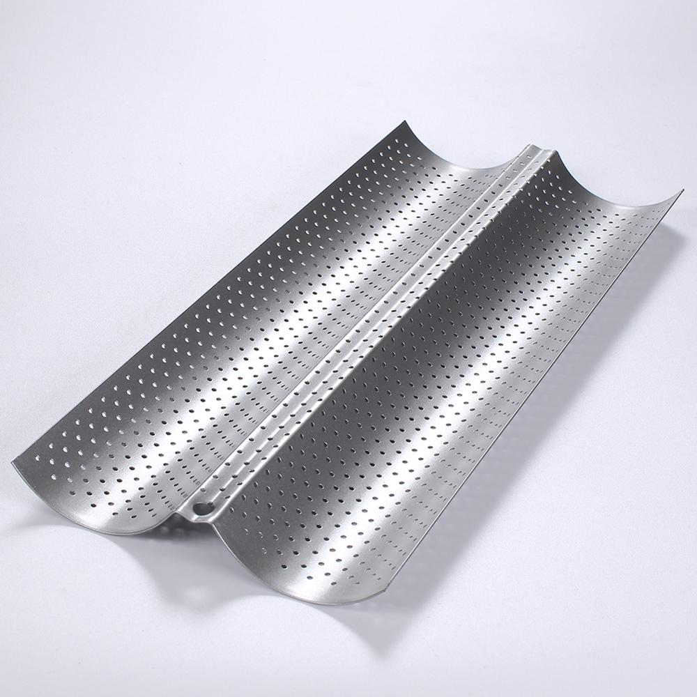 Kitchen Accessories Homemade Baguette Carbon Steel Pan French Bread Wands Baking Mold Nonstick Bakeware Pastry Tray Toaster Tool