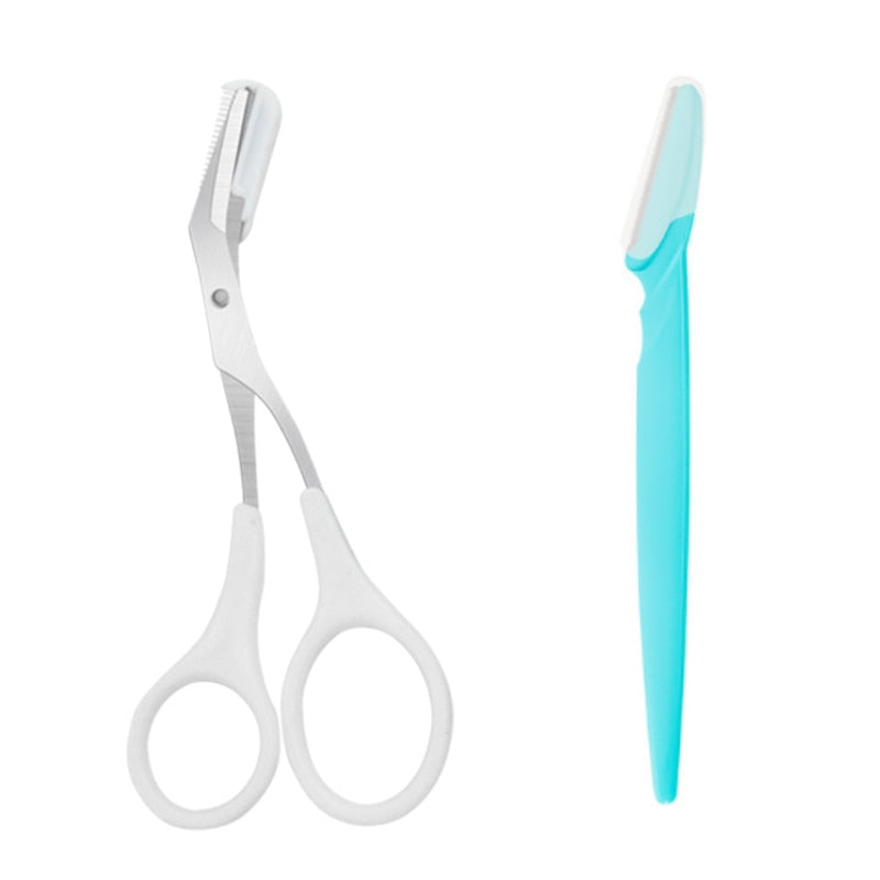 Eyebrow Trimmer Scissor Beauty Products for Women Eyebrow Scissors  with Comb Stainless Steel Makeup Tools Beauty Scissors