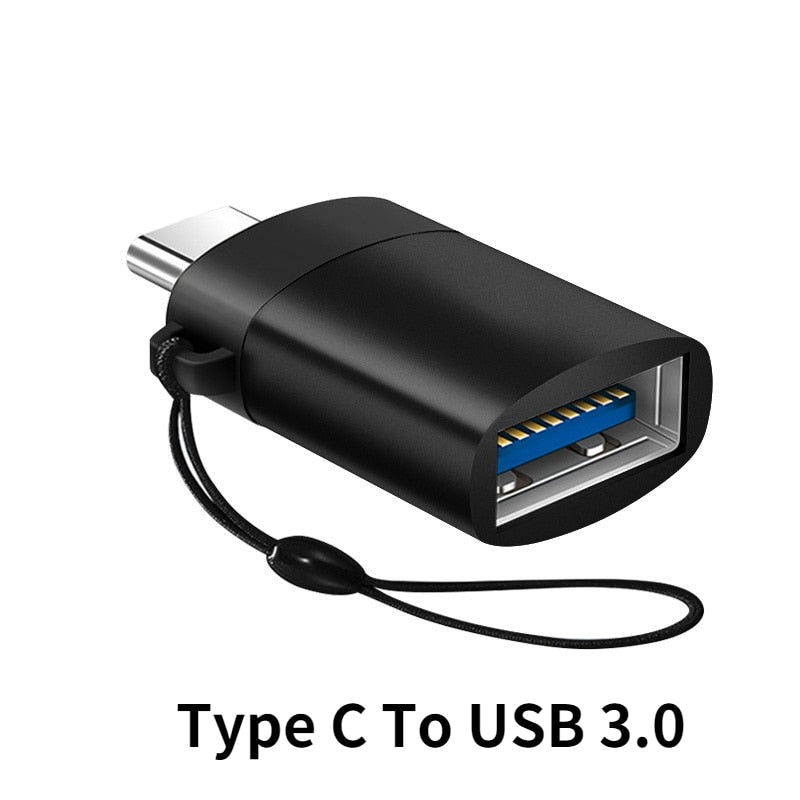 Type C To USB 3.0 OTG Adapter USB C Male To USB Female Converter For Macbook Air Pro Samsung S21 Xiaomi Huawei C Mouse OTG Plug