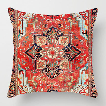 2021 New Ethnic Persian Carpet Print Linen Pillows Case Hot Bohemian Decorative Geometric Throw Pillows Sofa Couch Home Decor