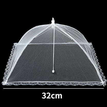 Foldable Food Mesh Cover Fly Anti Mosquito Pop-Up Food Cover Umbrella Meal Vegetable Fruit Breathable Cover Kitchen Accessories