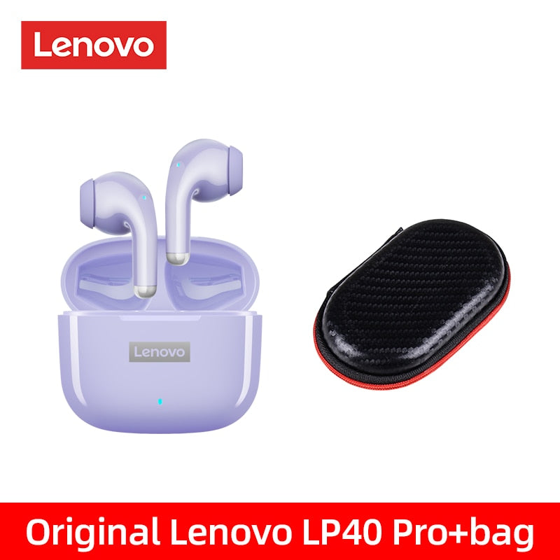 Original Lenovo LP40 Pro TWS Earphones Wireless Bluetooth 5.1 Sport Noise Reduction Headphones Touch Control 250mAH 2022 New