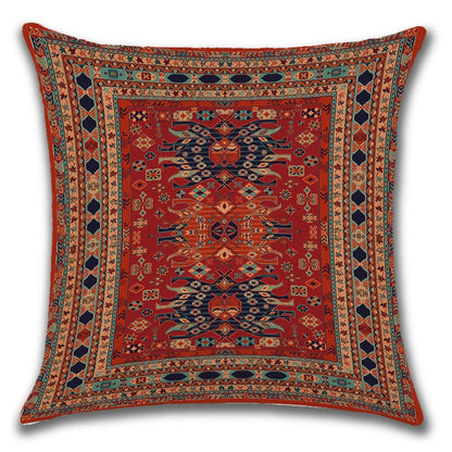 2021 New Ethnic Persian Carpet Print Linen Pillows Case Hot Bohemian Decorative Geometric Throw Pillows Sofa Couch Home Decor