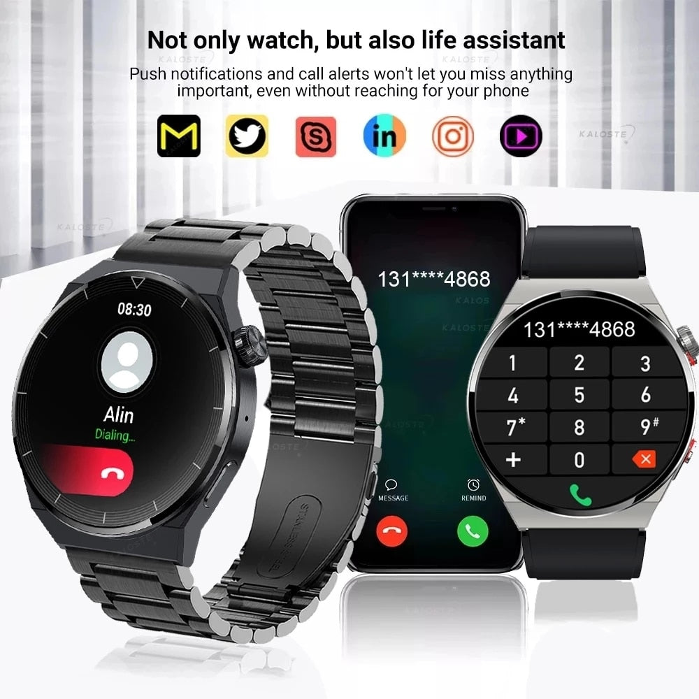 2023 NFC Smart Watch Men GT3 Pro AMOLED 390*390 HD Screen Heart Rate Bluetooth Call IP68 Waterproof SmartWatch For Huawei Xiaomi