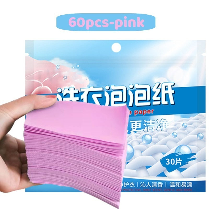 30/60pcs Concentrated Laundry Tablets Strong Decontamination Washing Powder Laundry Soap Cleaning Clothes Supplies Detergent