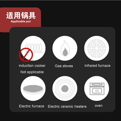 Aluminum Frying Pan Non-stick Barbecue Frying Pan Korean round Tray  Barbecue Grill Tray Kitchen Cooking Cookware