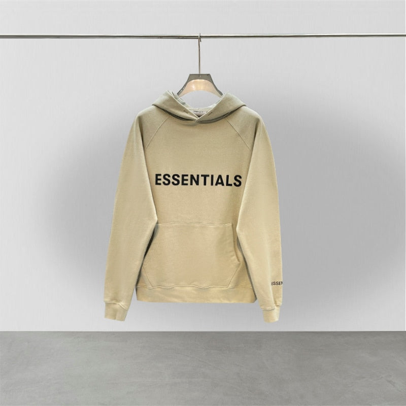 Essentials hoodie 3D rubber lettering logo sweatshirt High quality hip hop loose unisex oversize fashion brand pullover hoodie