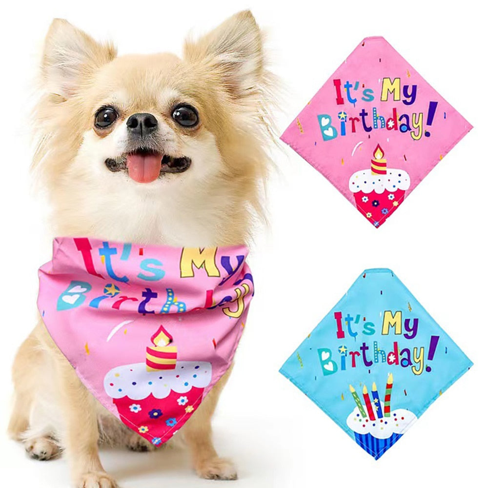 Pet Dogs Caps Dog Bandana Crown Hats with Rope Cute Cat Dog Birthday Costume Christmas New Year Decoration Pets Accessories