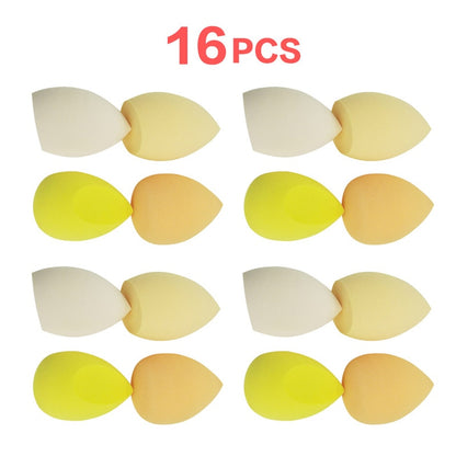 4pcs Makeup Sponge Powder Puff Dry and Wet Combined Beauty Cosmetic Ball Foundation Powder Puff Bevel Cut Make Up Sponge Tools