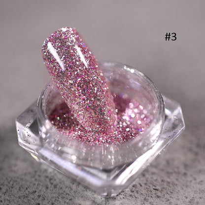 1pc 19Colors Nail Glitter Mirror Powder Chrome Dust Pigment 0.5g Paint Dip Metallic Shiny With Magic Effect Dust