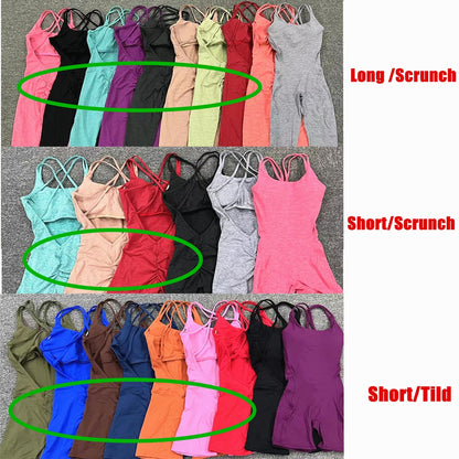 2023 Pad Lycra Active Wear Gym Yoga Sets Women Fitness Clothing Women Workout Female Sports Outfit Suits Exercise Jumpsuit