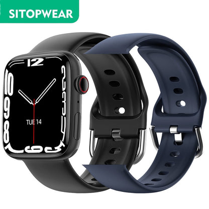 SitopWear Smart Watch 2023 Wireless Charging Smartwatch Bluetooth Calls Watches Men Women Fitness Bracelet Custom Watch Face