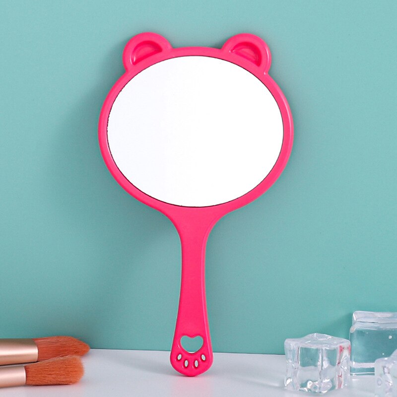 Handheld Makeup Mirror Lip Shaped Makeup Mirror With Handle Hand Mirror SPA Salon Compact Mirrors Cosmetic Mirror For Women