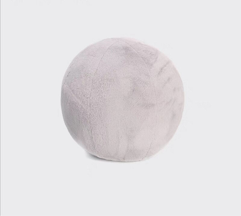 Decorative Round Ball Pillow Plush Throw Pillow Cushion for Modern Home Decor on Sofa Couch Chair Decorative Pillow 35cm