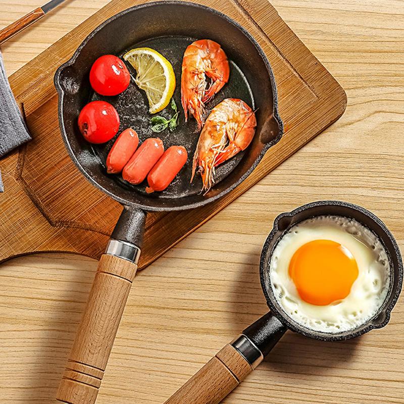 10/11/13/16cm Egg Frying Pan Iron Small Egg Pan High Quality Pan Fried Steak Non Stick Pan Pancake Kitchen Cooking Tool