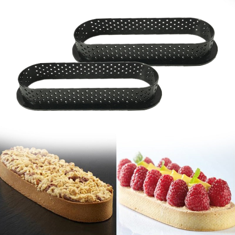 Baking Utensils Plastic Mousse Circles DIY French Dessert Baking Tray Round Square Pie Circles Baking Tools Cake Mold Cooking