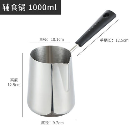 Cooking Instant Noodles Hot Milk Pot Household Raised Mini 304 Stainless Steel Oil Baby Baby Side Food Pot Set Kitchen Tools New