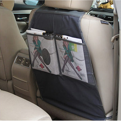 Car Seat Cover Protector for Children Kids Baby Backseat Organizer Auto Cushion Pad PU Leather Storage Pockets Seat Protection