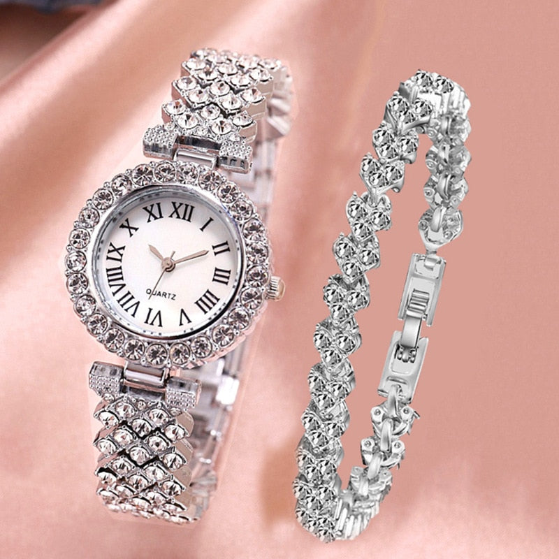 Watch for Women Watches 2023 Best Selling Products Luxury Watch Luxury Brand Reloj Mujer Watch Bracelet Set Diamond Steel Band