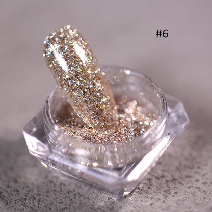 1pc 19Colors Nail Glitter Mirror Powder Chrome Dust Pigment 0.5g Paint Dip Metallic Shiny With Magic Effect Dust