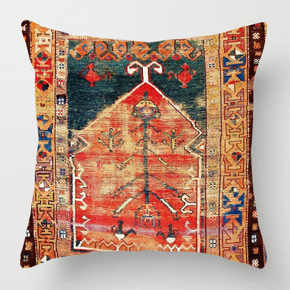 2021 New Ethnic Persian Carpet Print Linen Pillows Case Hot Bohemian Decorative Geometric Throw Pillows Sofa Couch Home Decor