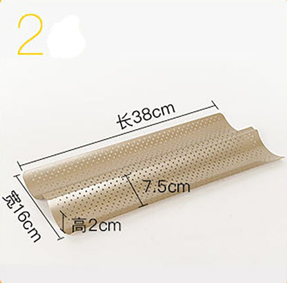 Kitchen Accessories Homemade Baguette Carbon Steel Pan French Bread Wands Baking Mold Nonstick Bakeware Pastry Tray Toaster Tool